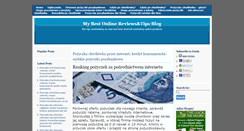 Desktop Screenshot of bestonlinereviews.donlebi.com